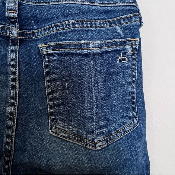 Rag & Bone Women's Distressed Skinny Jean Size 24 Blue Pockets Classic - Picture 7 of 13
